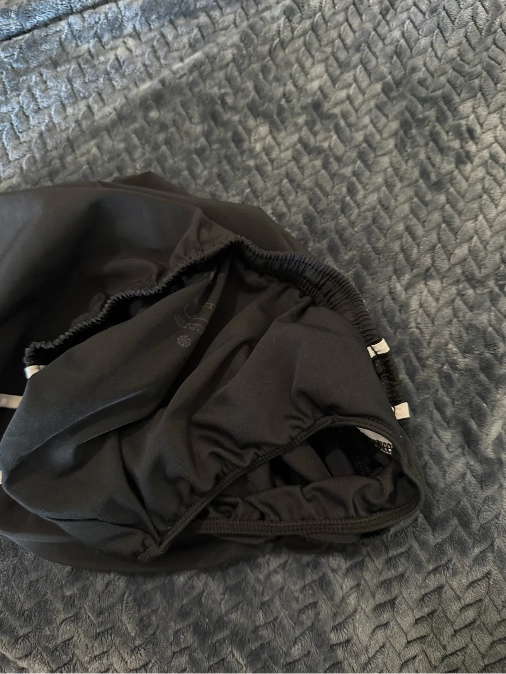 Girls Nike black & white running shorts- Small